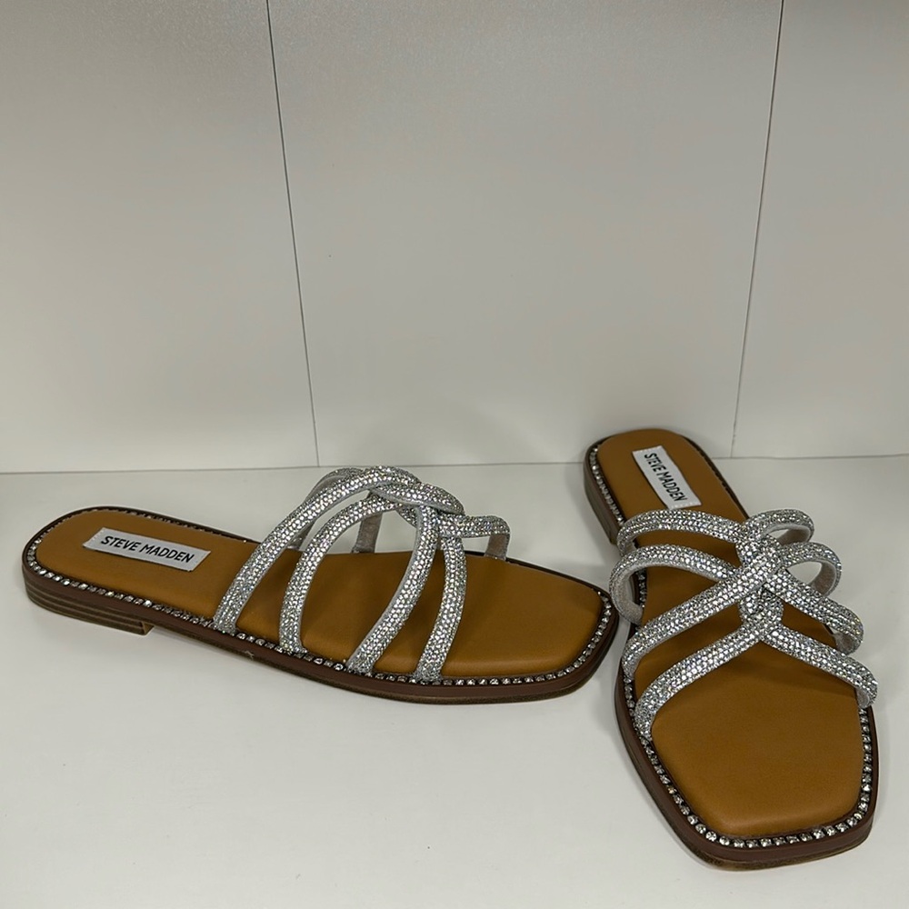 Steve Madden #8.5 Rhinestones Sandals